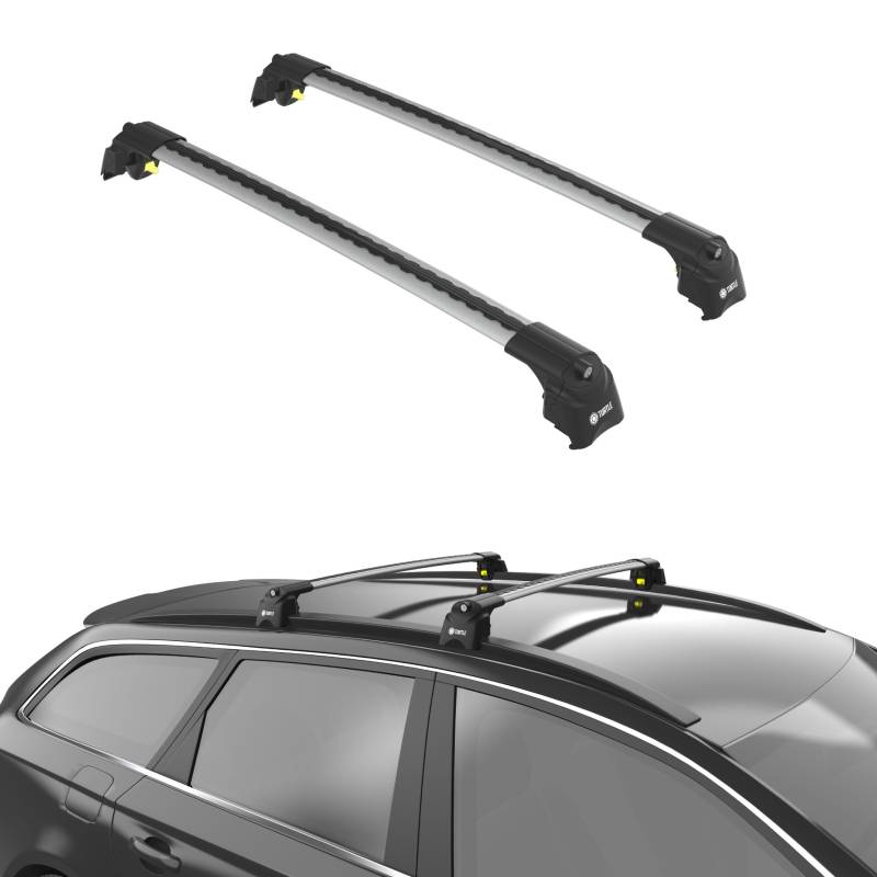 TURTLE kompatibel mit Volvo Xc40 (Electric) 2020-2024 Air2 Dachträger | GRAU von TURTLE