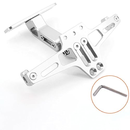 Motorrad-Kennzeichenhalter, für Aprilia RS 50 1998-2021 Verstellbarer Nummernschildhalter aus Aluminium Motorräder mit LED-Licht,D Motorrad-Kennzeichenhalter, für Aprilia RS 50 1998-2021 Verstellbarer Nummernschildhalter aus Aluminium Motorräder mit LED-Licht,D von TVCIGOQ