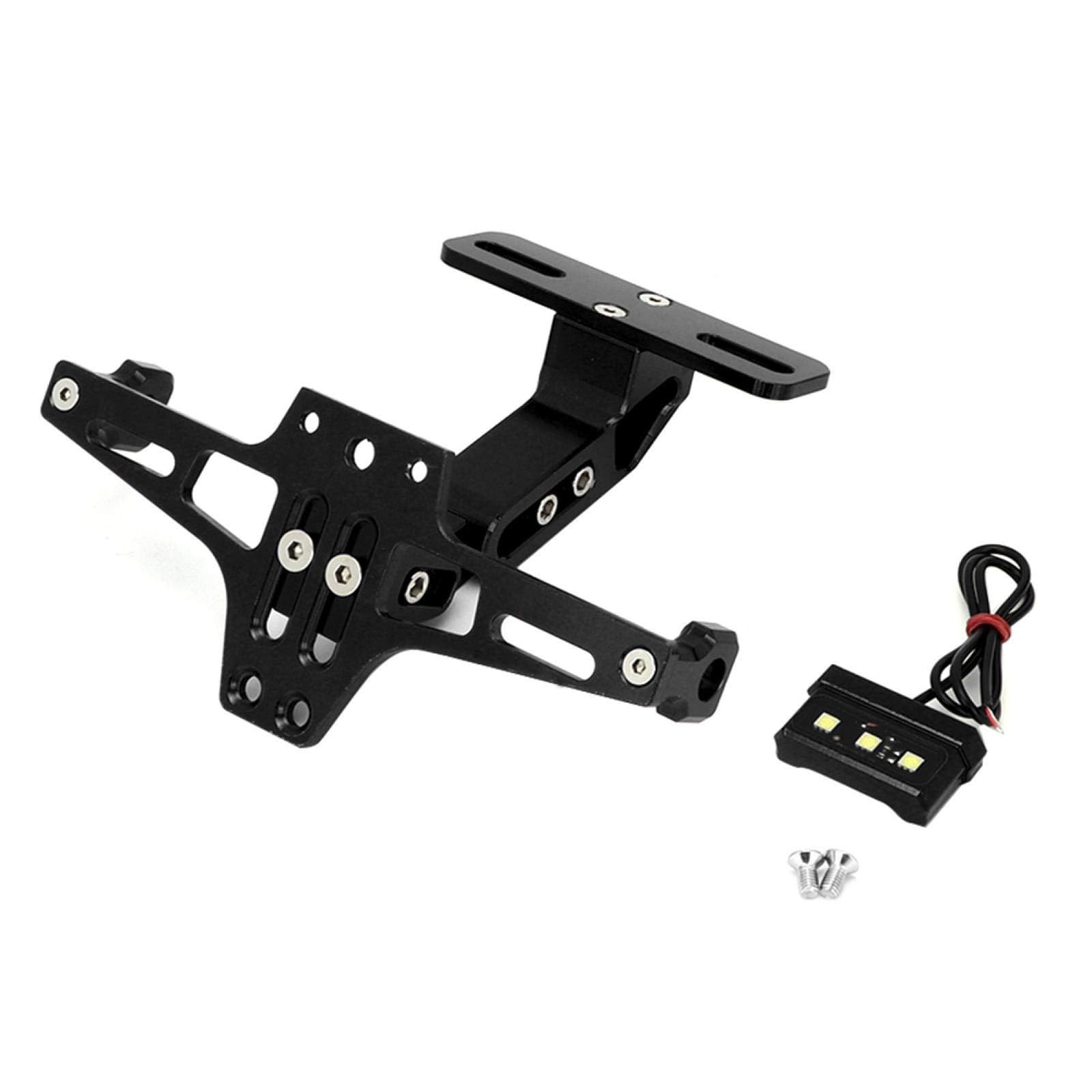 Motorrad-Kennzeichenhalter, für Aprilia RS 660 Limited Edition 2020-2023 Verstellbarer Nummernschildhalter aus Aluminium Motorräder mit LED-Licht von TVCIGOQ