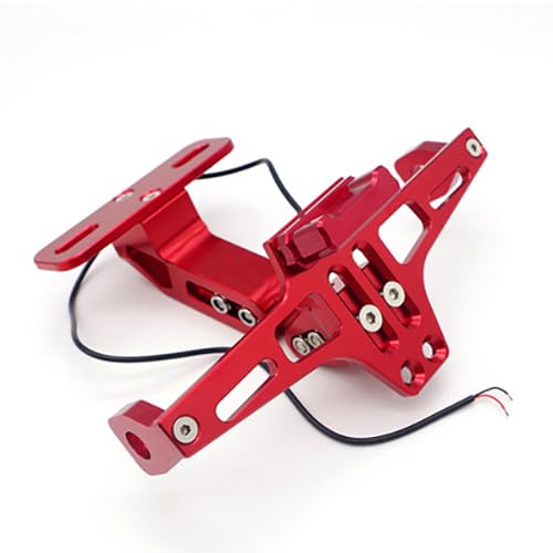 Motorrad-Kennzeichenhalter, für Aprilia RS660 RS 660 Verstellbarer Nummernschildhalter aus Aluminium Motorräder mit LED-Licht,C Motorrad-Kennzeichenhalter, für Aprilia RS660 RS 660 Verstellbarer Nummernschildhalter aus Aluminium Motorräder mit LED-Licht,C von TVCIGOQ