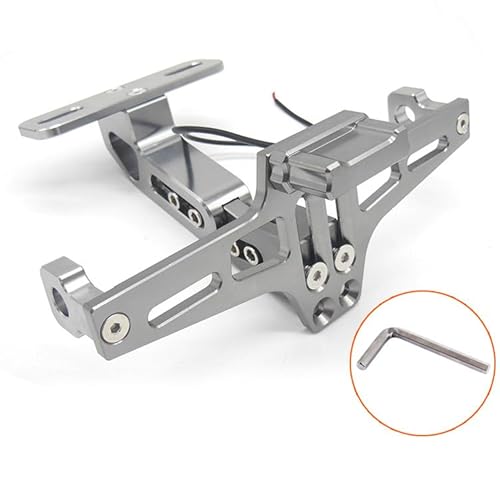 Motorrad-Kennzeichenhalter, für Honda TRANSALP XL750 TRANSALP XL 750 Verstellbarer Nummernschildhalter aus Aluminium Motorräder mit LED-Licht,D Motorrad-Kennzeichenhalter, für Honda TRANSALP XL750 TRANSALP XL 750 Verstellbarer Nummernschildhalter aus Aluminium Motorräder mit LED-Licht,D von TVCIGOQ