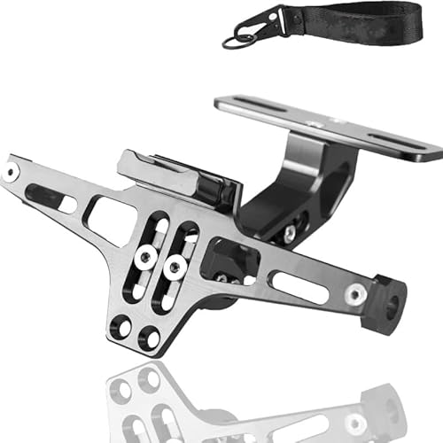 Motorrad-Kennzeichenhalter, für Triumph Rocket 3 GT 2020 2021 2022 2023 2024 Verstellbarer Nummernschildhalter aus Aluminium Motorräder mit LED-Licht,C Motorrad-Kennzeichenhalter, für Triumph Rocket 3 GT 2020 2021 2022 2023 2024 Verstellbarer Nummernschildhalter aus Aluminium Motorräder mit LED-Licht,C von TVCIGOQ
