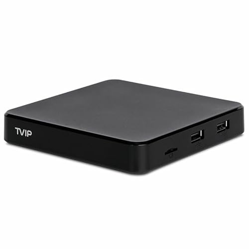 TVIP S-Box v.605 SE IP TV 4K HEVC HD Android 6.0 Linux Multimedia Stalker IP TV Streamer 1GB RAM + 8GB eMMC, MicroSD Card, EXT.IR Includes 5GHz WiFi von TVIP