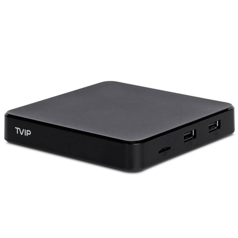 TVIP S-Box v.605 IPTV 4K HEVC HD Android 6.0 Linux Multimedia Stalker IP TV Streamer 1GB RAM + 8GB eMMC, MicroSD Card, EXT.IR inkl. 5GHz WLAN von TVIP