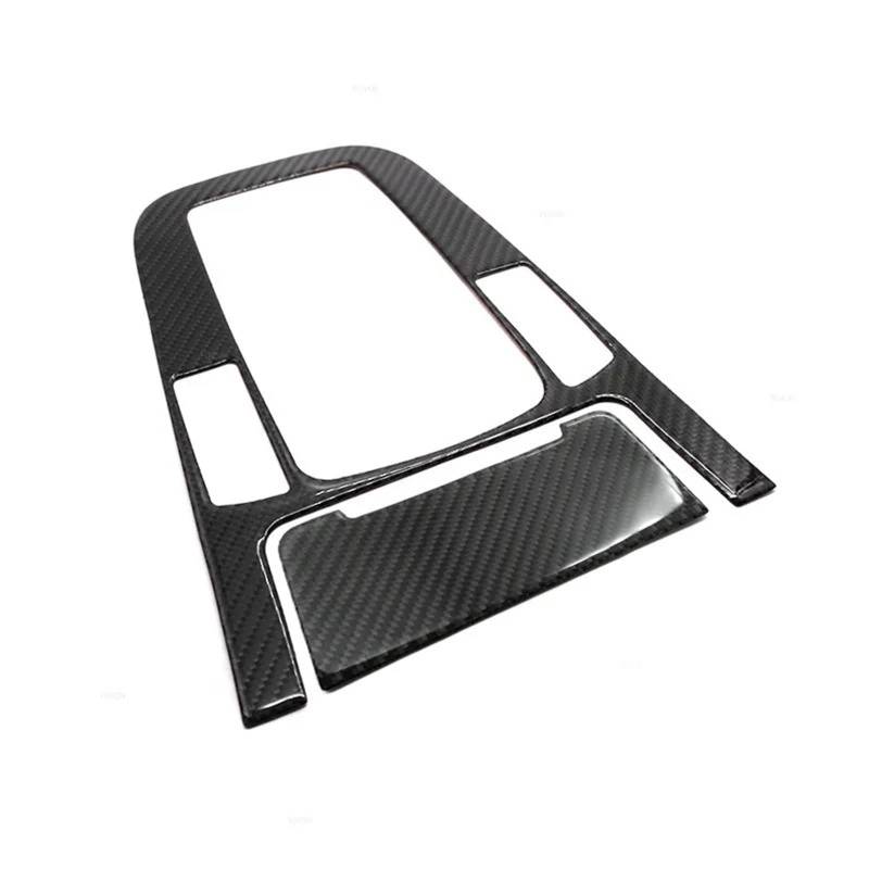 Aufkleber Abdeckung Mittelkonsole Für A4L Für A5 2009-2016 Für Q5 2009-2018 Carbon Fiber Center Control Gear Shift Panel/Zigarettenanzünder Rahmen Abdeckung Aufkleber Verkleidung Mittelkonsole(Typ von TWMEU