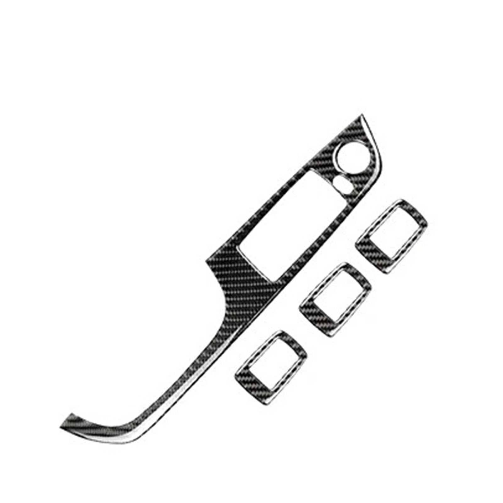 Aufkleber Abdeckung Mittelkonsole Für E90 E92 E93 Kohlefaser-Aufkleber Fensterheber-Steuerung Fensterschalter Dekor Armlehne Panel Trim Car Styling Rahmen Abdeckung Trim(D Style) von TWMEU