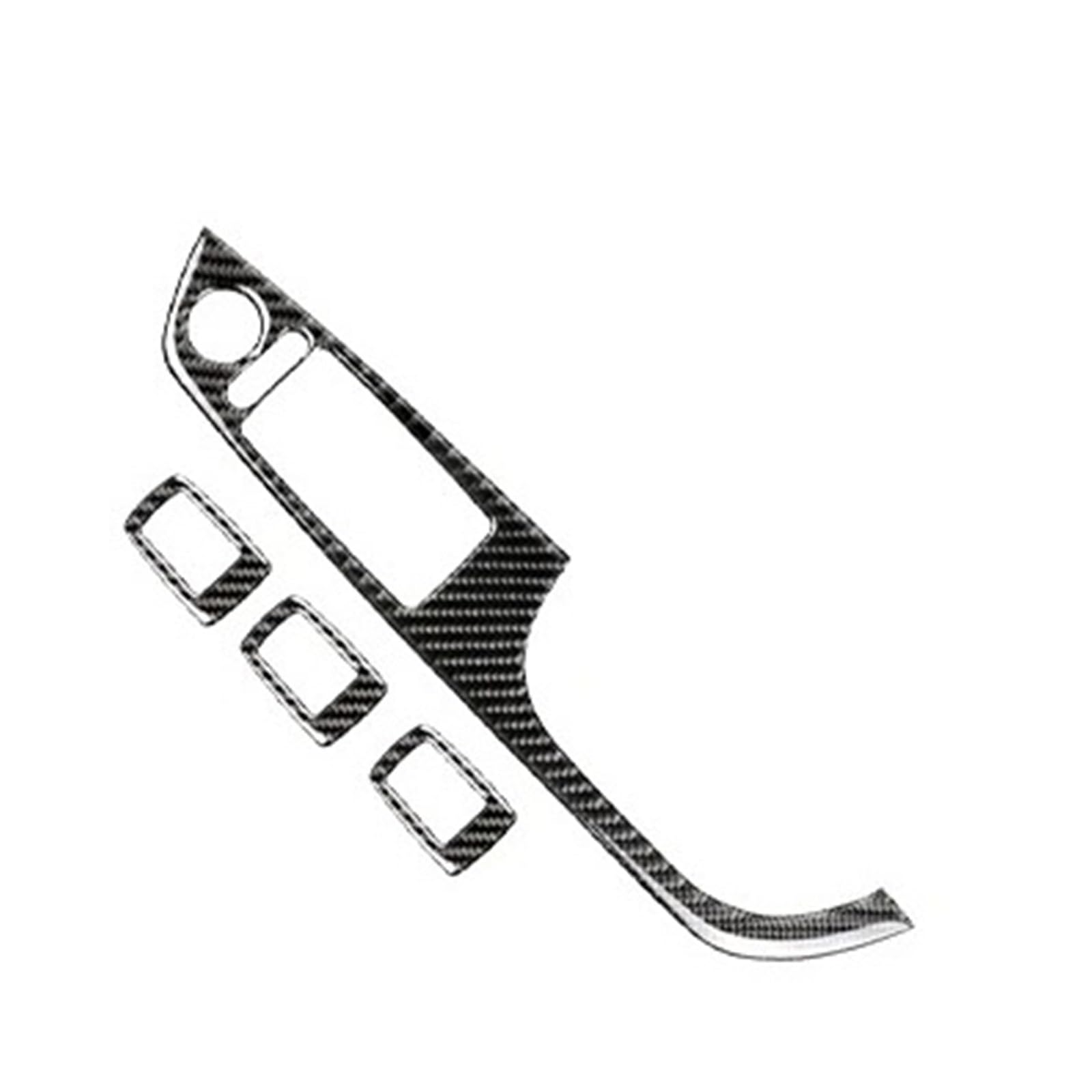Aufkleber Abdeckung Mittelkonsole Für E90 E92 E93 Kohlefaser-Aufkleber Fensterheber-Steuerung Fensterschalter Dekor Armlehne Panel Trim Car Styling Rahmen Abdeckung Trim(J Style) von TWMEU