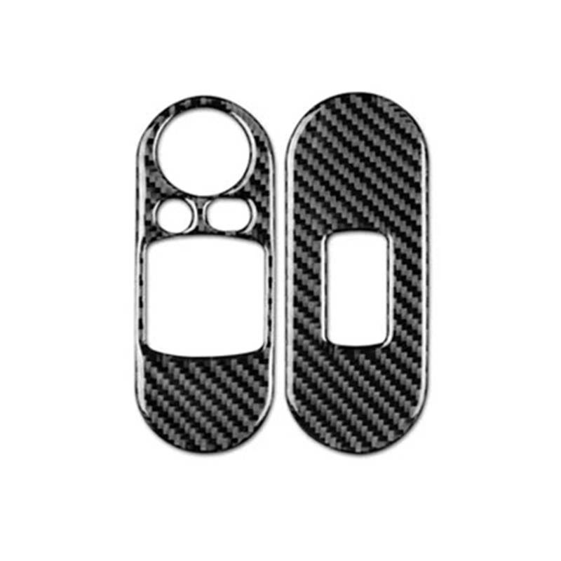Aufkleber Abdeckung Mittelkonsole Für Mini Für Cooper F56 Für JCW Zubehör Autotür Fensterheber Schalter Bedienfeld Abdeckung Aufkleber Aufkleber Trim Carbon Fiber Rahmen Abdeckung Trim von TWMEU