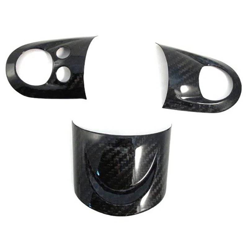 Aufkleber Abdeckung Mittelkonsole Für Mini Für Cooper R55 R56 R60 S Carbon Lenkradbezug Zierleiste Lenkrad Instrumententafel Abdeckung Formteil Rahmen Abdeckung Trim von TWMEU