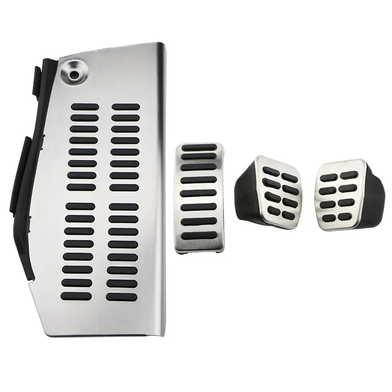 Autobremspedal Für A3 S3 8L 1995-2003 Teile Zubehör Edelstahl Auto Pedale Gaspedal Bremse Kupplung Rest Pedal Abdeckung Bremspedal Fußpedal(MT with Rest) von TWMEU