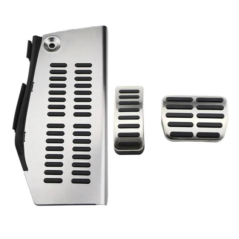 Autobremspedal Für A3 S3 8L 1995-2003 Teile Zubehör Edelstahl Auto Pedale Gaspedal Bremse Kupplung Rest Pedal Abdeckung Bremspedal Fußpedal(at with Rest) von TWMEU