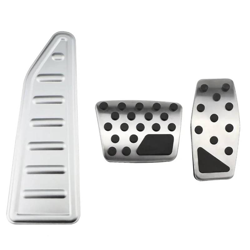 Autobremspedal Für FIAT 500X 500 X 2014-2021 Edelstahl Auto Gas Bremse Rest Fußpedal Schutz Abdeckung Carmilla at Auto Pedale Bremspedal Fußpedal(at with Silver Rest) von TWMEU