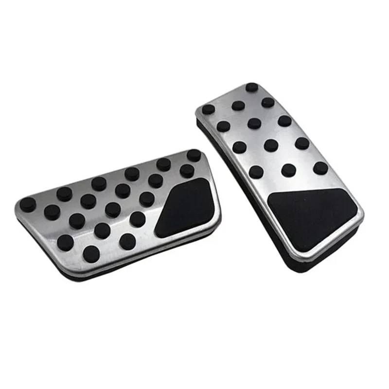 Autobremspedal Für Jeep Für Wrangler JK 2007-2017 at Gaspedal Bremspedal Abdeckung Pads Teile Zubehör 2 Stücke Edelstahl Auto Pedale Bremspedal Fußpedal von TWMEU