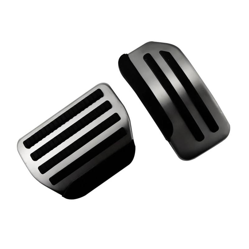 Autobremspedal Für Nissan Für Juke Für Leaf 2011-2018 Edelstahl Auto Pedale Schutz Abdeckung at MT Zubehör Auto Pedal Pads Bremspedal Fußpedal(at 2Pcs) von TWMEU