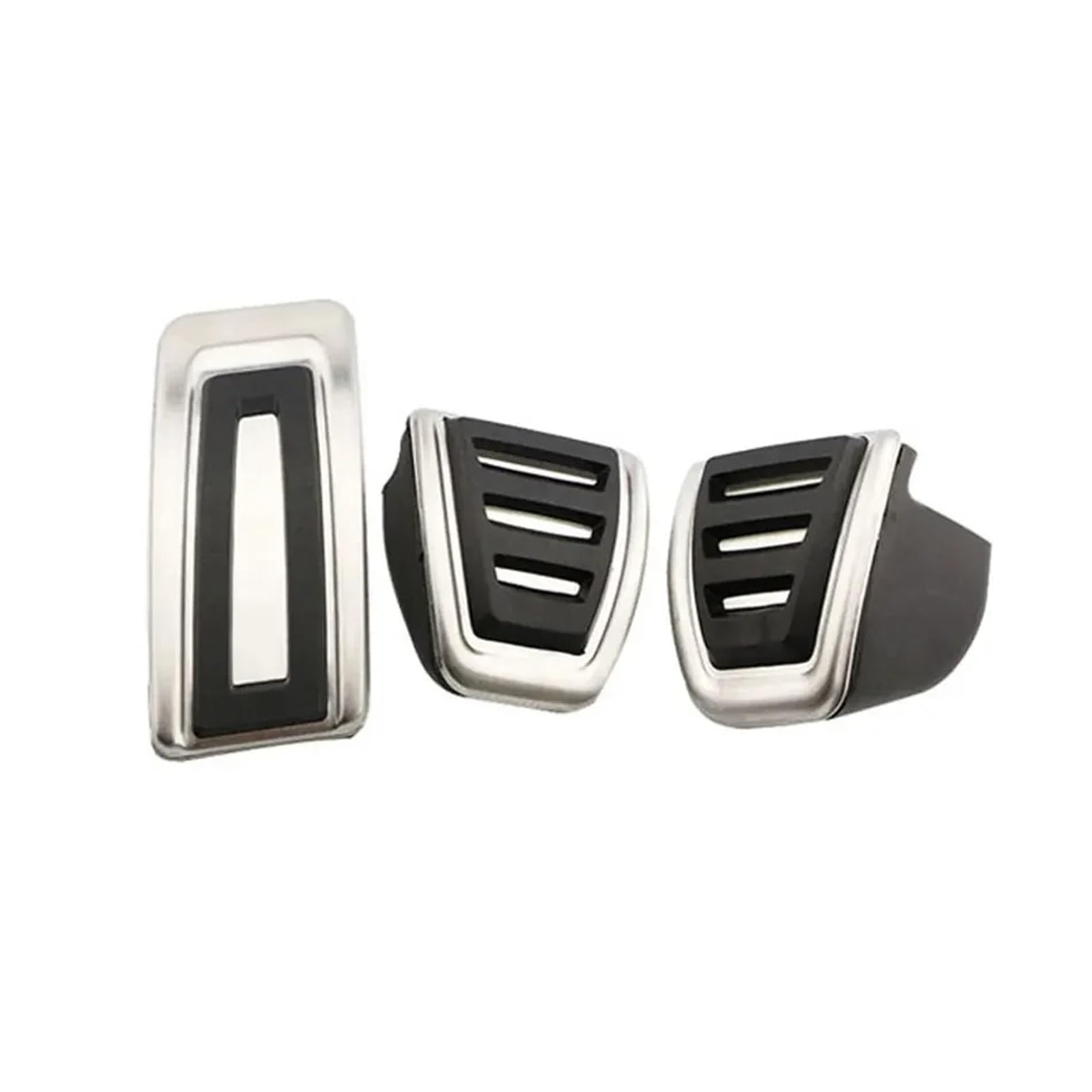 Autobremspedal Für Q2 2016-2024 Gas Brems Fuß Rest Pedal Pad Abdeckung Zubehör LHD Edelstahl Auto Pedale Bremspedal Fußpedal(3Pcs MT) von TWMEU