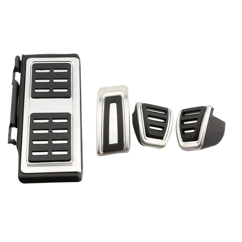Autobremspedal Für Seat Für Leon 5F MK3 2012-2023 Autozubehör Auto Styling Sport Kraftstoffbremse Dead Pedal Cover Set Bremspedal Fußpedal(MT with Rest) von TWMEU
