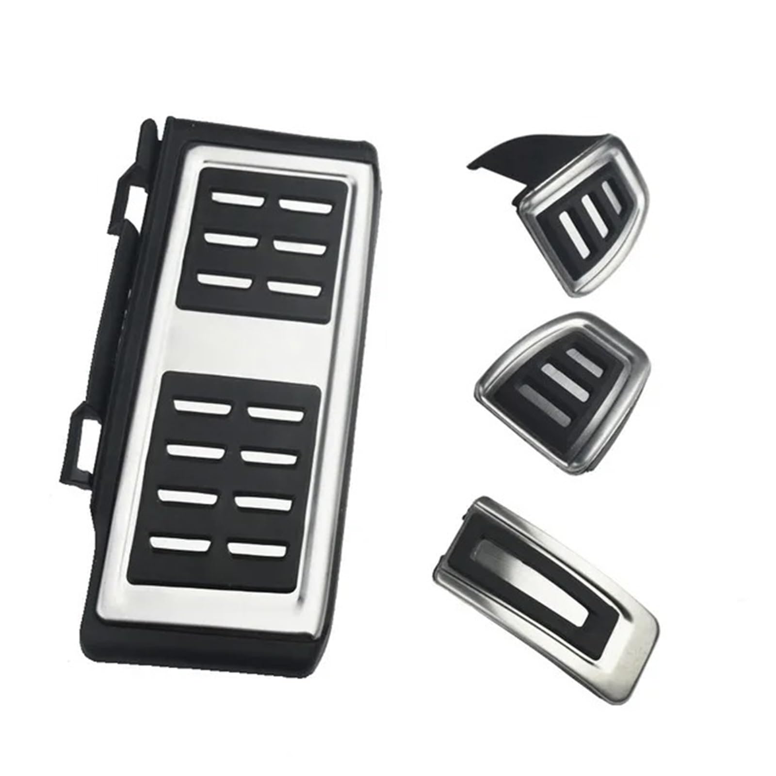 Autobremspedal Für VW Für Cross Für Coupe Für Arteon Für Jetta MK7 Für Touran 2016 2017 2018 2019 2020 Edelstahl Pedalabdeckung Bremspedal Fußpedal(MT with Rest Pedal) von TWMEU