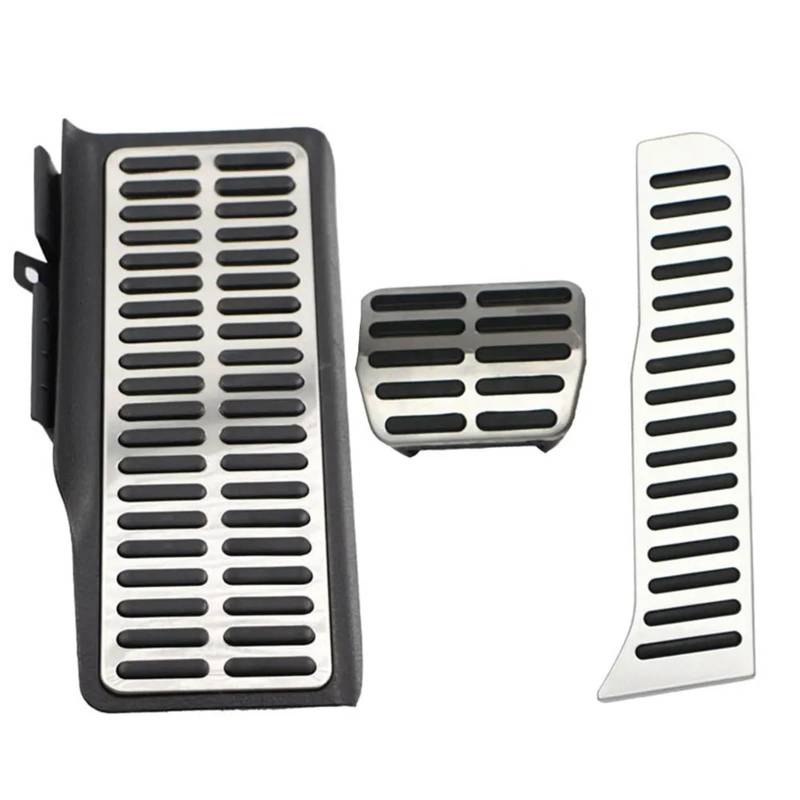 Autobremspedal Für VW Für Käfer Für Jetta MK6 2011-2017 Zubehör Kraftstoff Bremsbeläge Kupplungspedalabdeckung Fußstützenpedale Bremspedal Fußpedal(at with Rest) von TWMEU