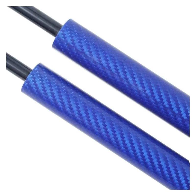 Front Hood Schocks Für Kadjar 2015-2022 Motorhaube Haube Streben Kolben Stangen Lift Unterstützung Schocks Dämpfer Zylinder Motorhauben Gasfeder(Carbon Fiber Blue) von TWMEU