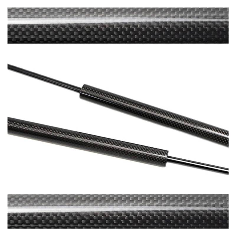 Front Hood Schocks Für Peugeot 3008 Für SUV 2017-2022 Auto Front Hood Bonnet Ändern Carbon Fiber Gas Streben Schock Dämpfer Lift Motorhauben Gasfeder(Black Carbon Fiber) von TWMEU