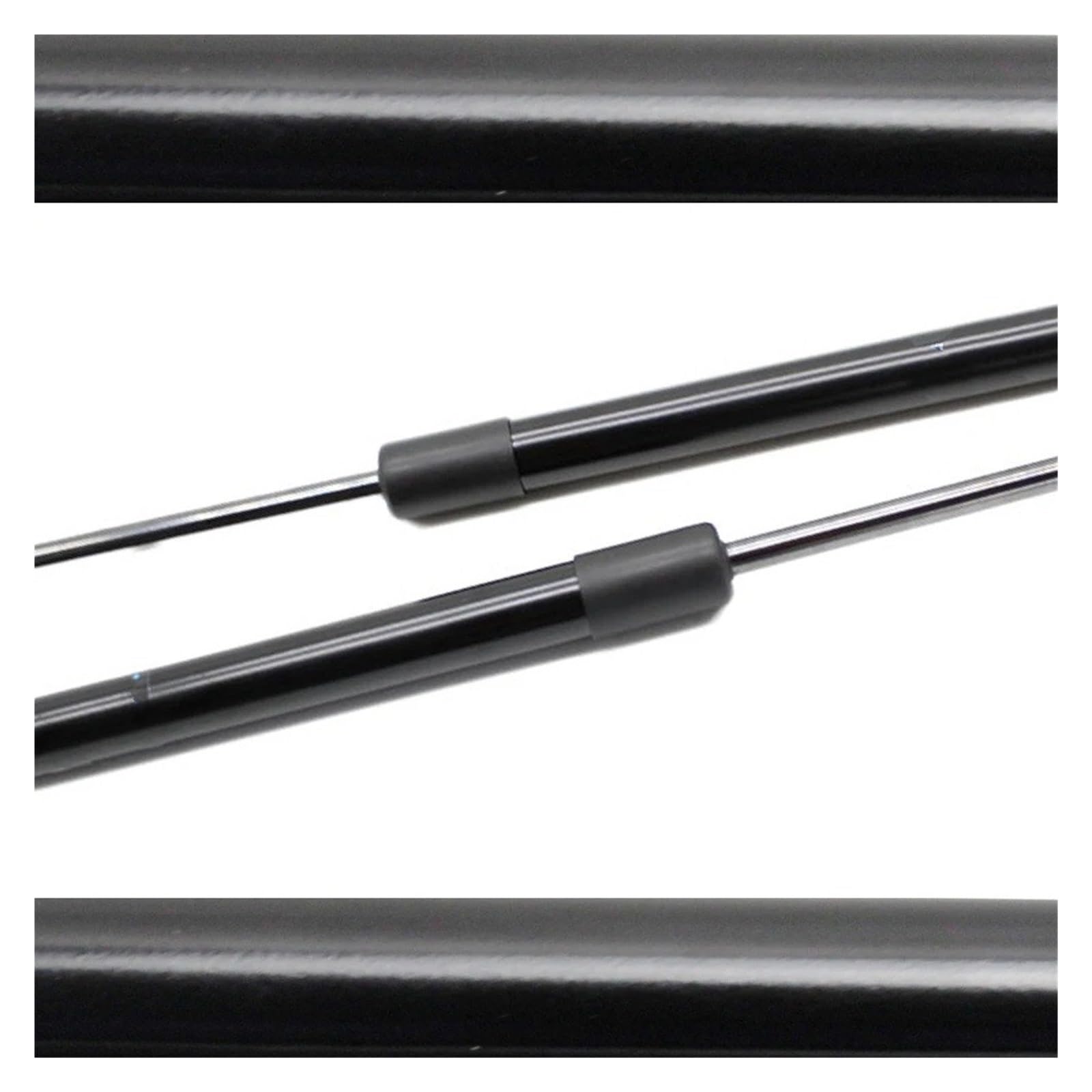 Front Hood Schocks Für Skoda Für Scala 2019-2025 Front Hood Bonnet Modify Gas Springs Struts Carbon Fiber Lift Unterstützt Shock Dämpfer Motorhauben Gasfeder(Normal Black) von TWMEU