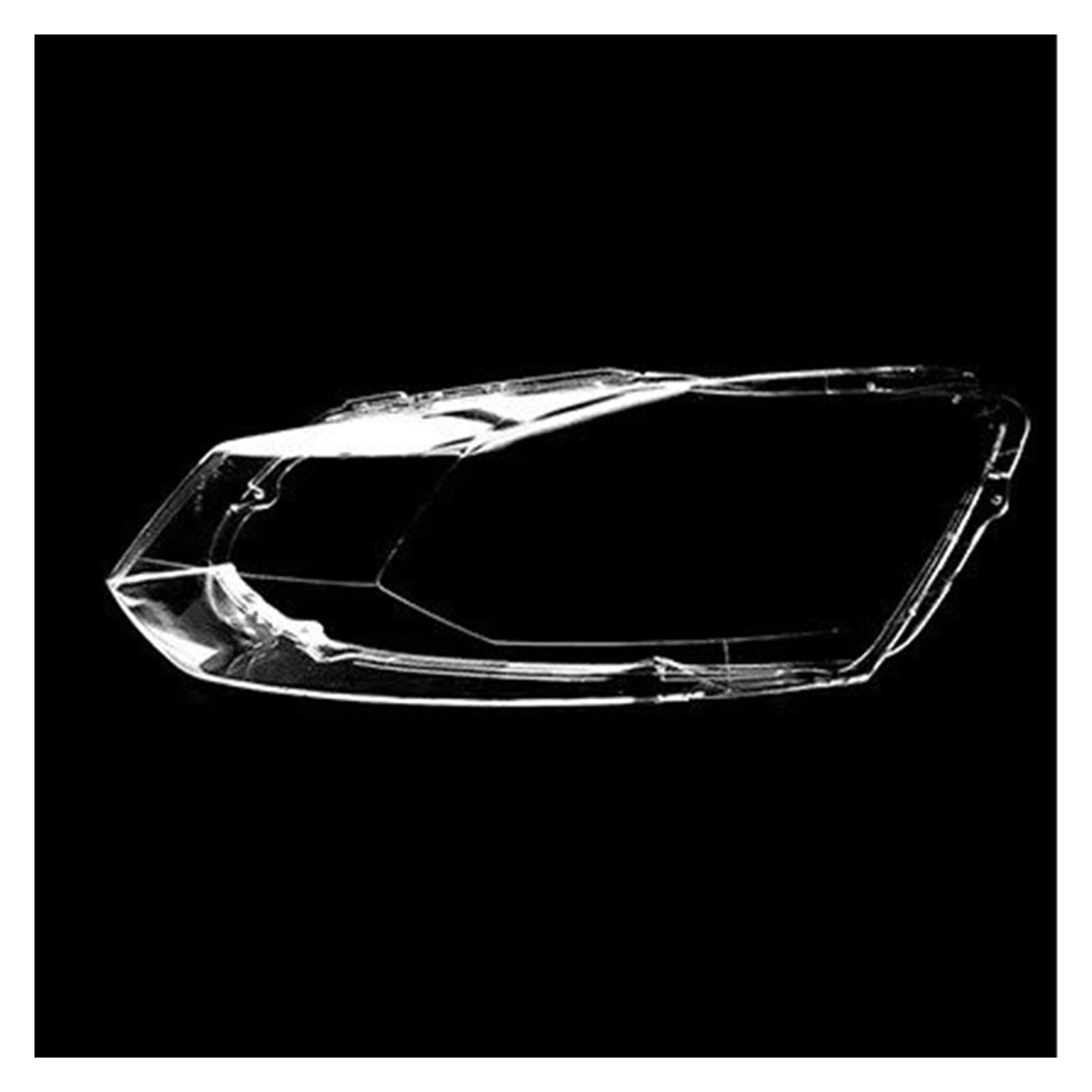 Frontscheinwerfer Streuscheibe Für VW Für Polo MK5 Pre-Facelift 2010 2011 2012 2013 Transparent Gehäuse Front Scheinwerfer Objektiv Shell Glas Lampcover(1pc Left Side) von TWMEU