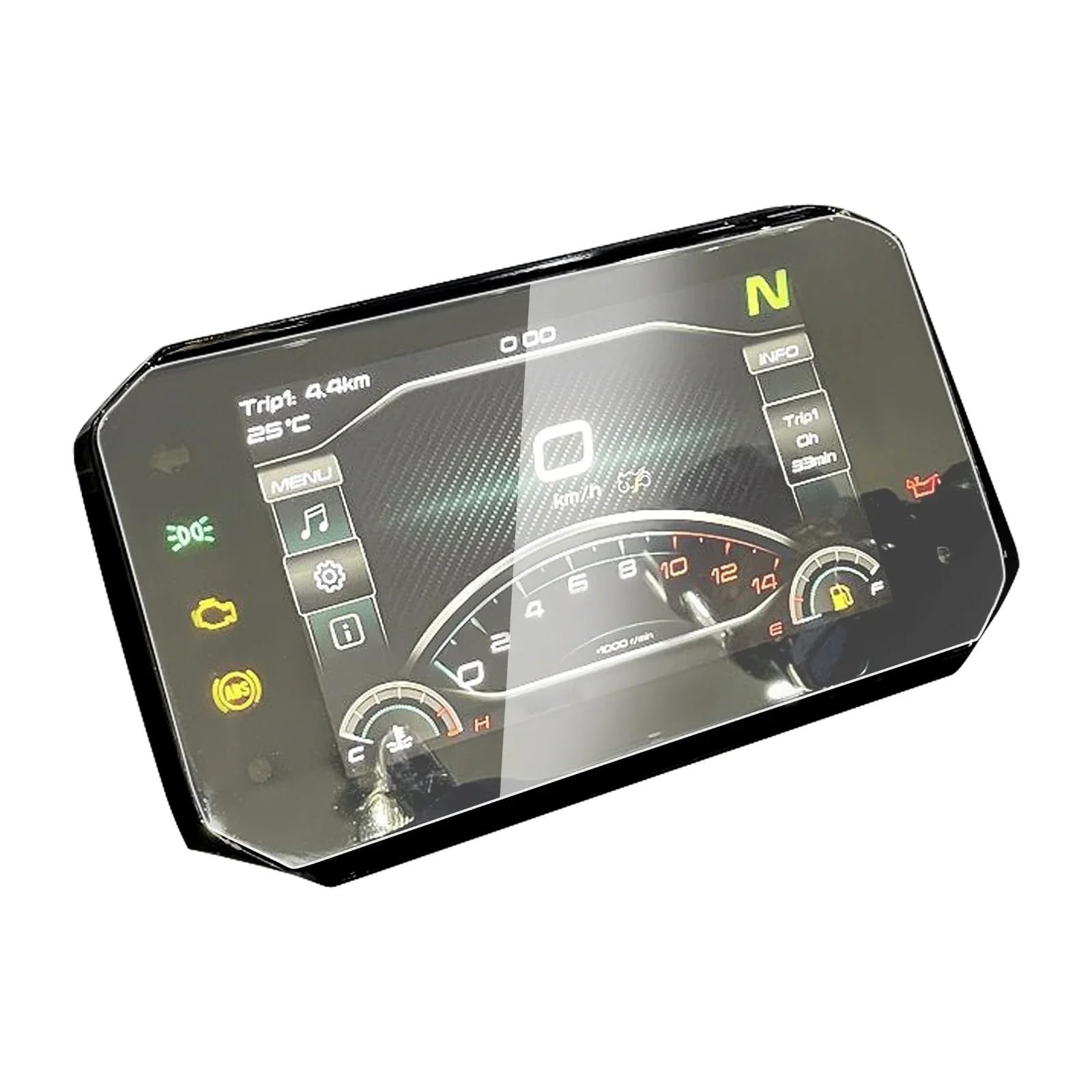 Für CFMOTO Für 450SR Moto Rcycle Instrument Cluster Scratch Schutz Film Dashboard Protector Moto Zubehör Armaturenbrett Tachoanzeigefolie Motorrad(4 pcs) von TWMEU