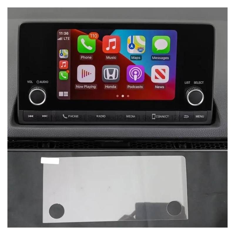 GPS Displayschutzfolie Für Accord 2024 Gehärtetem Glas Bildschirm Schutz 7 Zoll Auto GPS Navigation Film LCD Bildschirm Anti-Scratch-Film Navigation Schutzfolie von TWMEU
