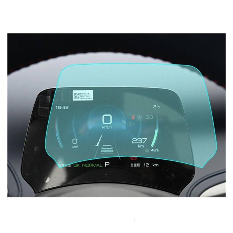 GPS Displayschutzfolie Für BYD Für Atto 3 Für Yuan Für Plus 2022-2023 Auto GPS Navigation PET Screen Dashboard Display Schutz Abdeckung Navigation Schutzfolie(Dashboard with Matt) von TWMEU