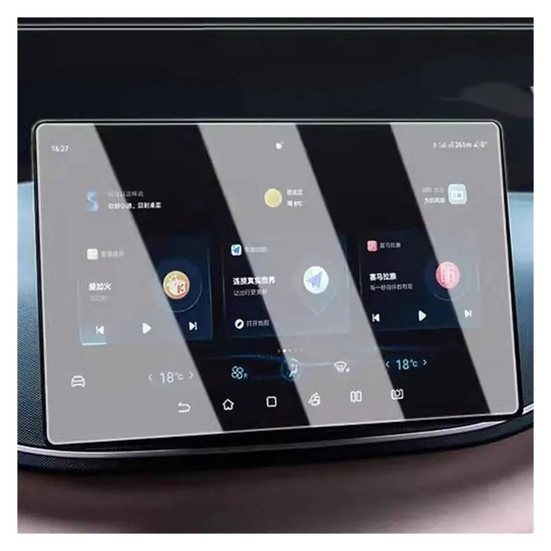 GPS Displayschutzfolie Für BYD Für Seagull 2022-2024 LCD Autoradio GPS Navigation 10,1 Zoll Und Armaturenbrett 7 Zoll Bildschirm Gehärtetes Glas Navigation Schutzfolie von TWMEU