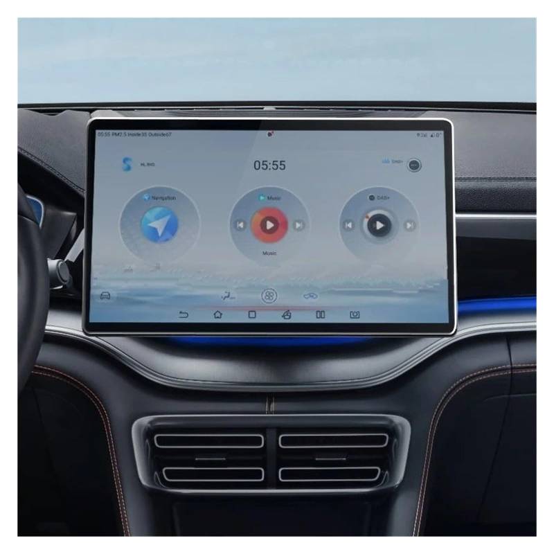 GPS Displayschutzfolie Für BYD Für Seal U Für Dm-i 2024 Displayschutzfolie Aus Gehärtetem Glas 15,6 Zoll Autoradio GPS-Navigationsinstrument Navigation Schutzfolie von TWMEU