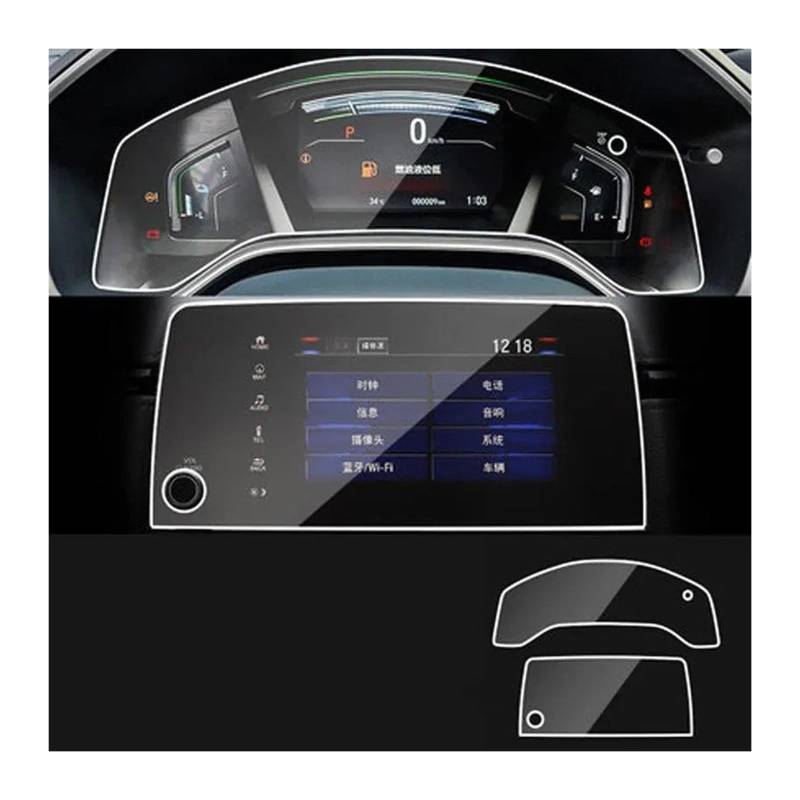 GPS Displayschutzfolie Für CR-V Für CRV Für 5. 2017-2020 GPS-Navigationsbildschirm Stahlschutzfolie Steuerung des LCD-Bildschirmaufklebers Auto-Styling Navigation Schutzfolie(GPS and Instrument) von TWMEU