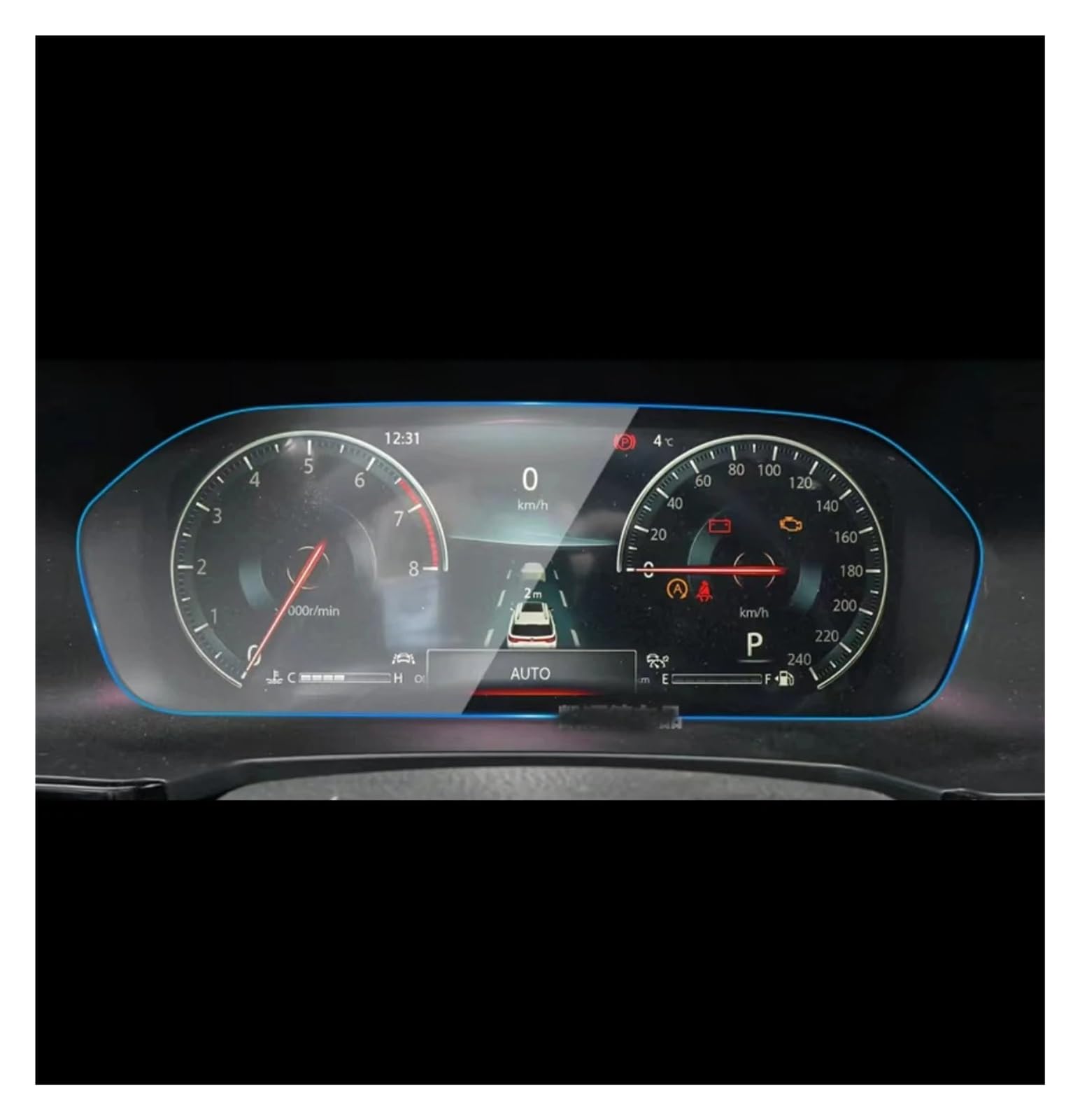 GPS Displayschutzfolie Für Changan Für CS95 2019-2021 LCD Autoradio GPS Navigation Und Dashboard TPU Bildschirm Filmschutz Navigation Schutzfolie(TPU Dashboard) von TWMEU