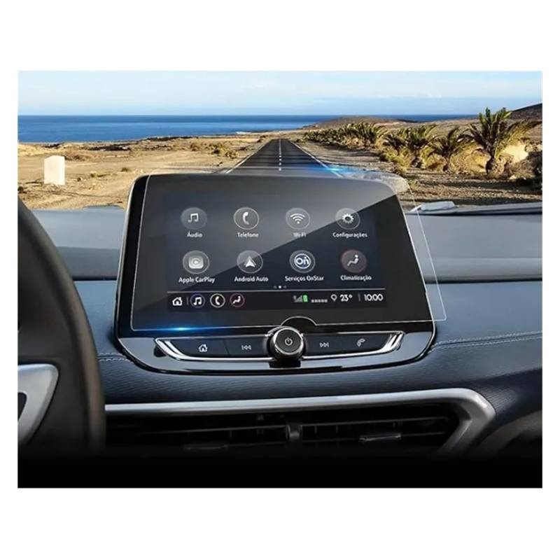 GPS Displayschutzfolie Für Chevrolet Für Tracker 2020-2023 Auto Infotainment Stereo Radio GPS Navigation Gehärtetem Glas Screen Protector Navigation Schutzfolie von TWMEU