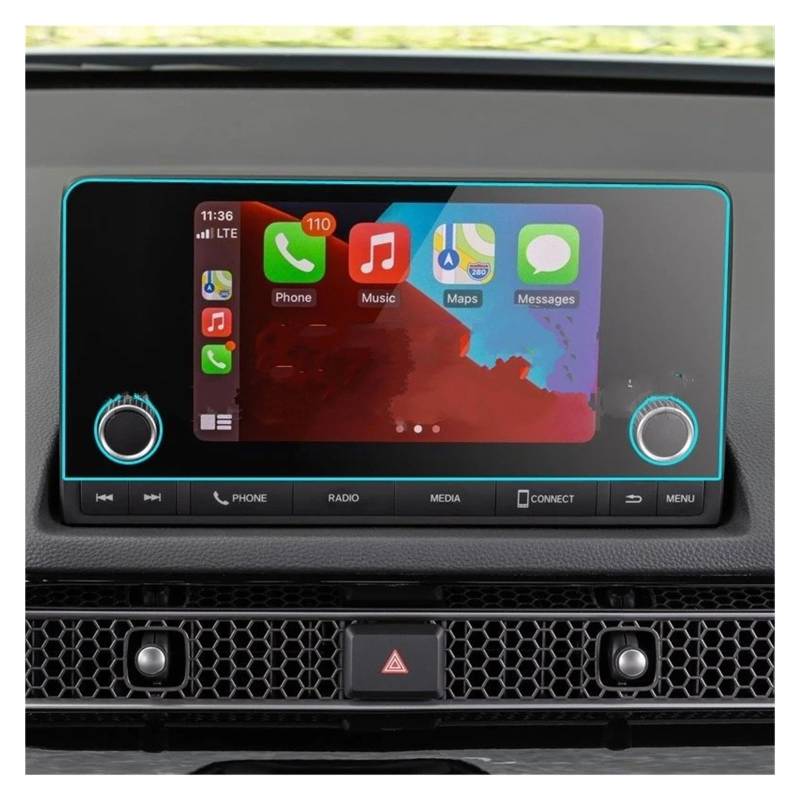 GPS Displayschutzfolie Für Civic Für Limousine 2022 Gehärtetem Glas Screen Protector Film 7 Zoll Auto Radio GPS Navigation Innenraum Navigation Schutzfolie von TWMEU