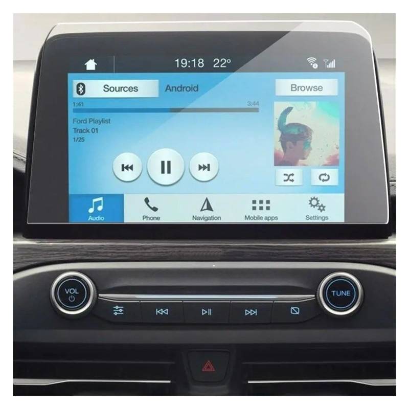 GPS Displayschutzfolie Für Ford Für Focus Für MK4 2018-2021 Gehärtetes Glas 8 Zoll Auto-GPS-Navigationsbildschirm Kratzfester Aufkleber Aus Gehärtetem Film Navigation Schutzfolie von TWMEU