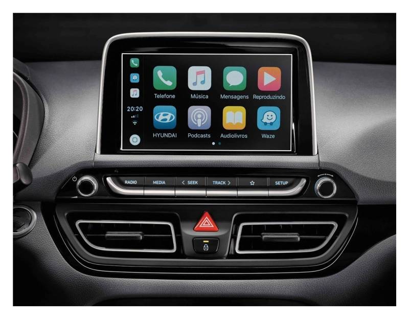 GPS Displayschutzfolie Für Hyundai Für HB20 2019-2023 Gehärtetem Glas Screen Protector Film 8 Zoll LCD Auto GPS Navigation Navigation Schutzfolie von TWMEU