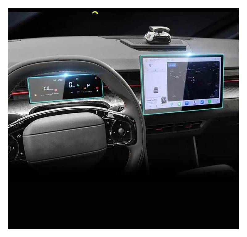 GPS Displayschutzfolie Für Jetour Für Dashing 2022-2023 Displayschutzfolie Aus Gehärtetem Glas 12,8 Zoll Oder 15,6 Zoll Auto-Navigations-Armaturenbrett Kratzfest Navigation Schutzfolie von TWMEU
