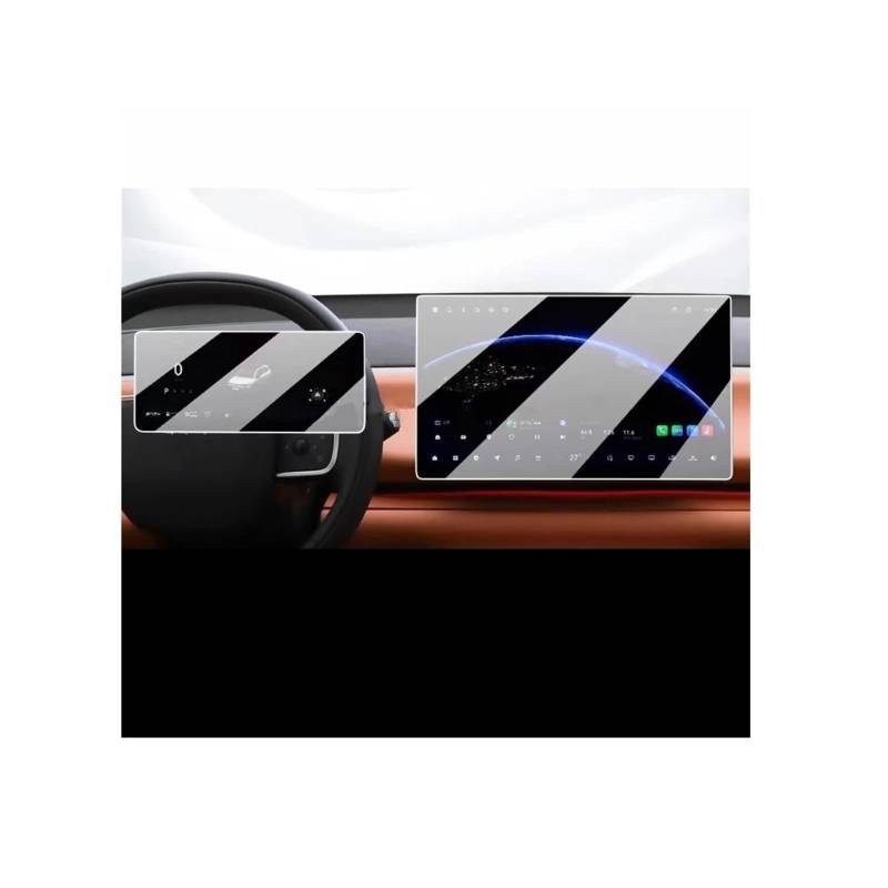 GPS Displayschutzfolie Für LEAPMOTOR Für C10 2024-2025 Touchscreen-Navigation GPS Und Dashboard Gehärtetem Glas Film Schutz Navigation Schutzfolie von TWMEU