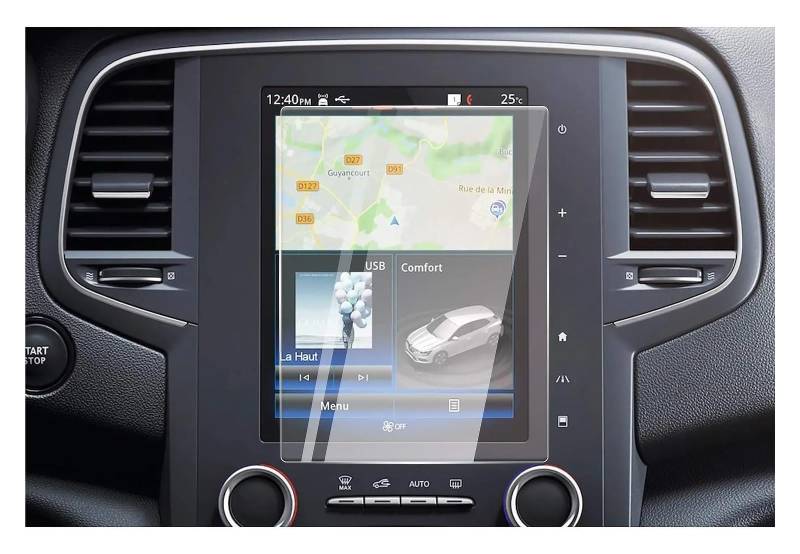 GPS Displayschutzfolie Für Megane 4 RS 8,7 Zoll Auto LCD GPS Navigation Gehärtetem Glas Bildschirm Film Protector Navigation Schutzfolie von TWMEU