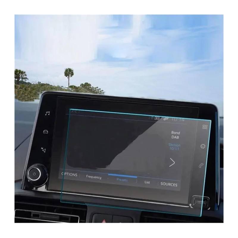 GPS Displayschutzfolie Für Peugeot Für Rifter 2019 2020 Displayschutzfolie Aus Gehärtetem Glas GPS-Autonavigation Zentralsteuerung LCD-Bildschirm Kratzfester Film Navigation Schutzfolie von TWMEU