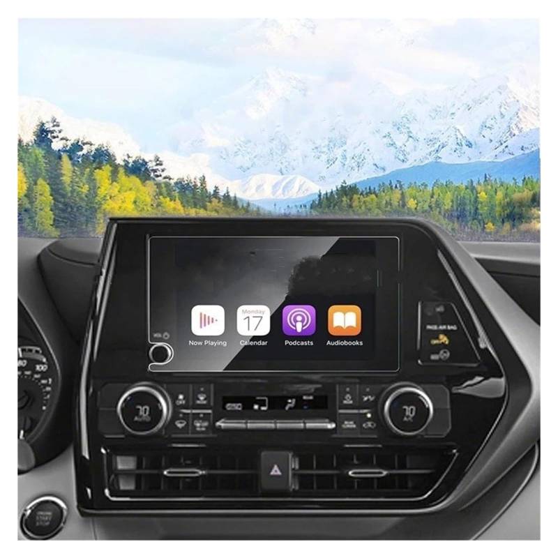 GPS Displayschutzfolie Für Toyota Für Highlander 2023-2024 Gehärtetem Glas Protector Film 8 Zoll Auto Radio GPS Navigation Bildschirm Anti-Scratch Navigation Schutzfolie von TWMEU