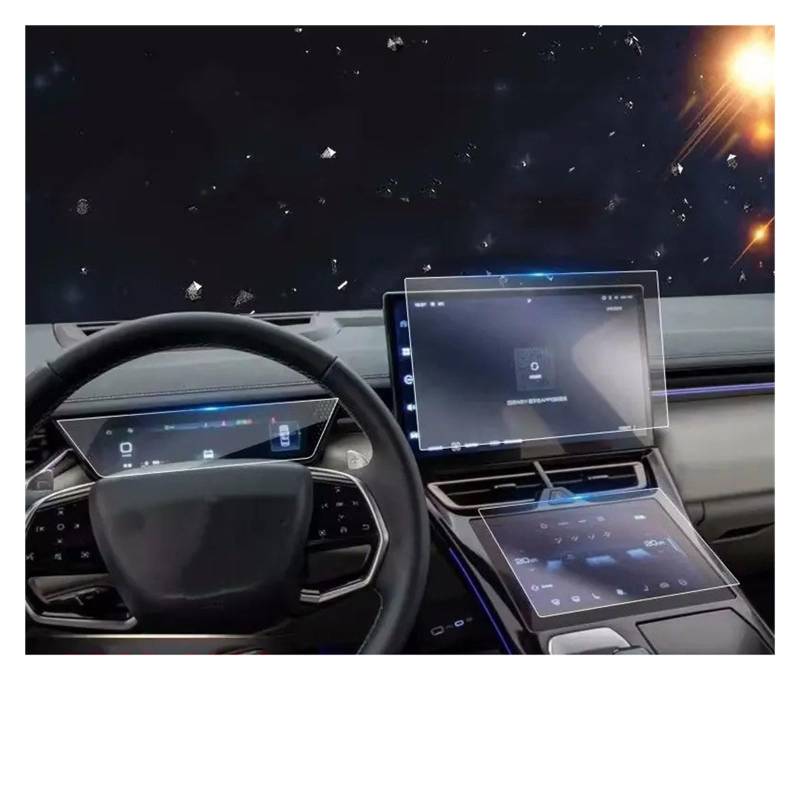 GPS Displayschutzfolie Für WEY Für Kaffee 01 2022-2023 Auto GPS Navigation Und Instrument LCD Screen Protector Gehärtetem Glas Schutz Film Navigation Schutzfolie von TWMEU