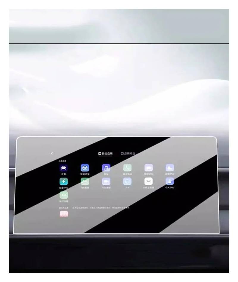 GPS Displayschutzfolie Für Xpeng Für G6 2023-2024 Gehärtetem Glas Schutz Film Auto GPS Radio Navigation Lcdscreen Anti-Scratch Navigation Schutzfolie(GPS) von TWMEU
