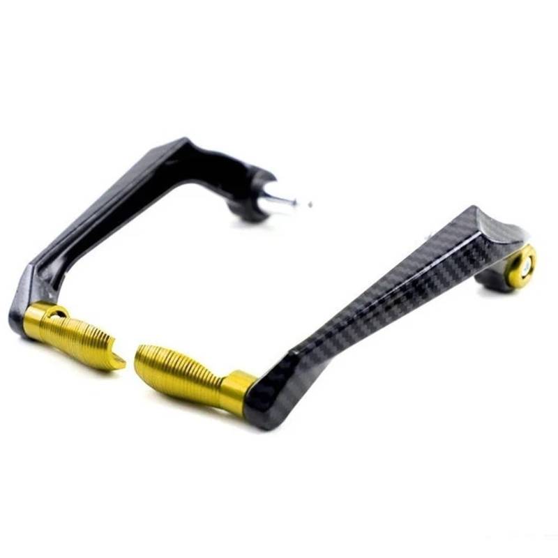 Lenkerhandschützer 3D-Gravur Universeller 7/8-Zoll-Lenkerschutz Für Motorrad-Roller Mountainbikes Bremshebelschutz CNC-Aluminium Handschützer(Golden) von TWMEU