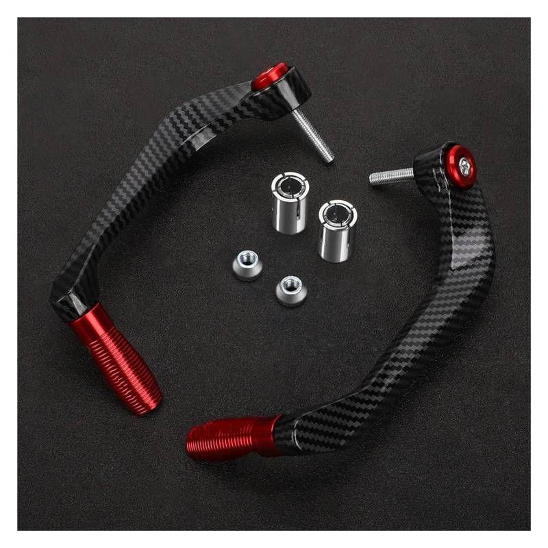 Lenkerhandschützer FÜR CB650R FÜR Neo FÜR Sport FÜR Cafe CB 650R 2020 2021 2022 2023 2024 Lenker Bremse Kupplung Hebel Hand Guard Protector Handschutz Handschützer(Red) von TWMEU