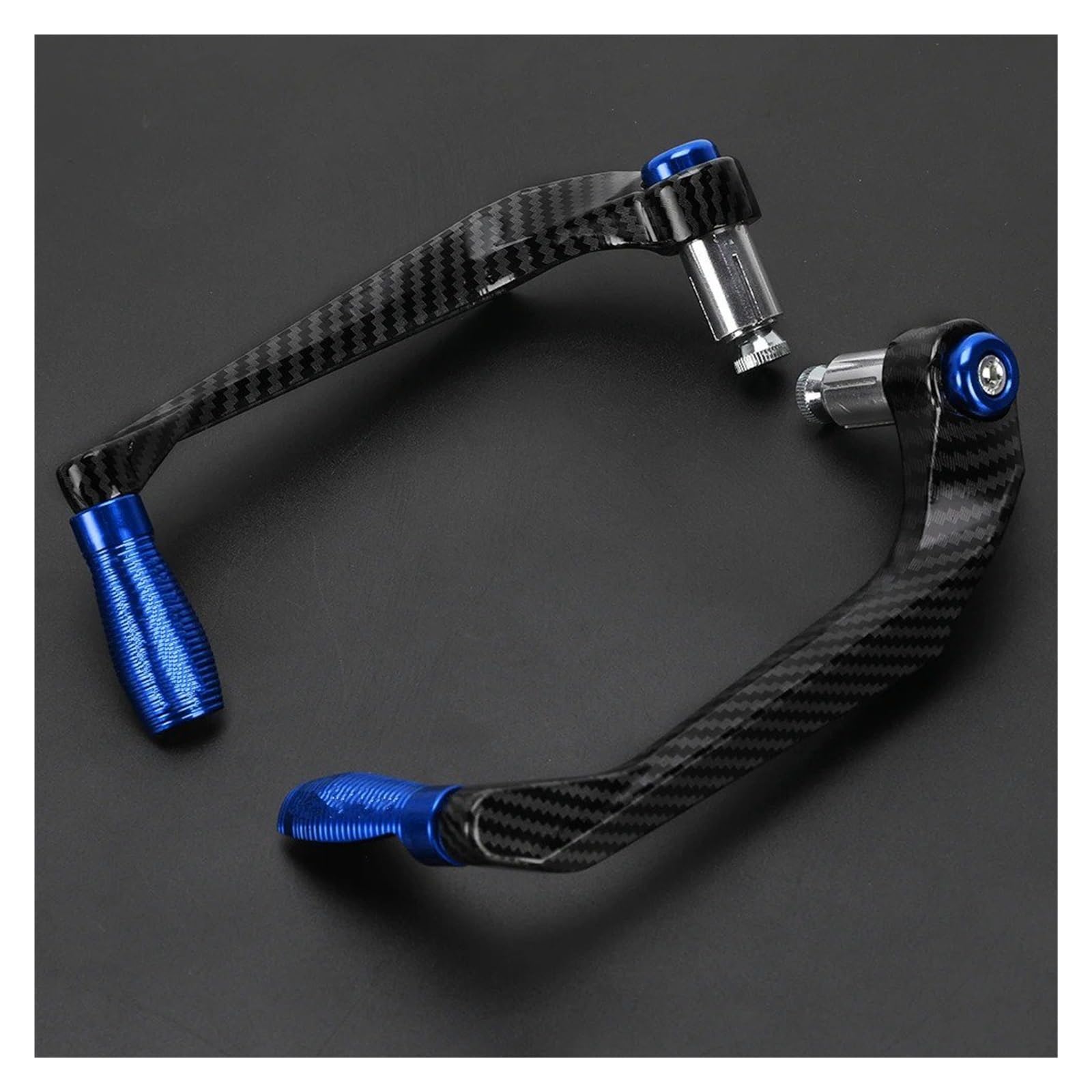 Lenkerhandschützer FÜR Kawasaki FÜR ZX636 ZX-636 ZX 636 2005 2006 2007 2008-2024 2023 Griff Bar Griffe Bremse Kupplung Hebel Wache Schutz Motorrad Handschützer(Blue) von TWMEU