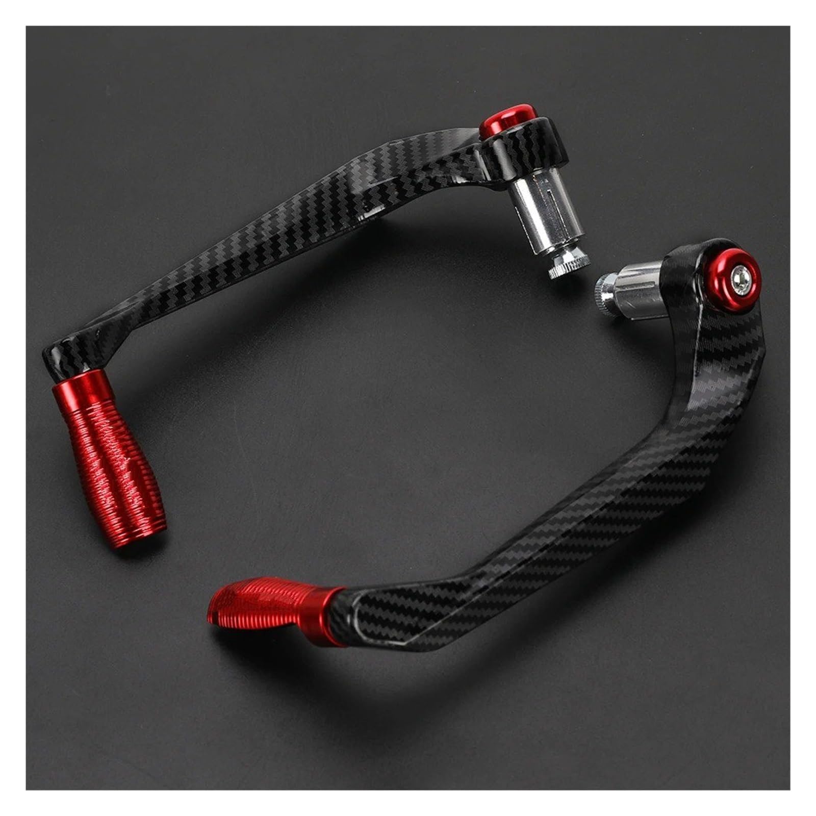 Lenkerhandschützer FÜR Kawasaki FÜR ZX636 ZX-636 ZX 636 2005 2006 2007 2008-2024 2023 Griff Bar Griffe Bremse Kupplung Hebel Wache Schutz Motorrad Handschützer(Red) von TWMEU
