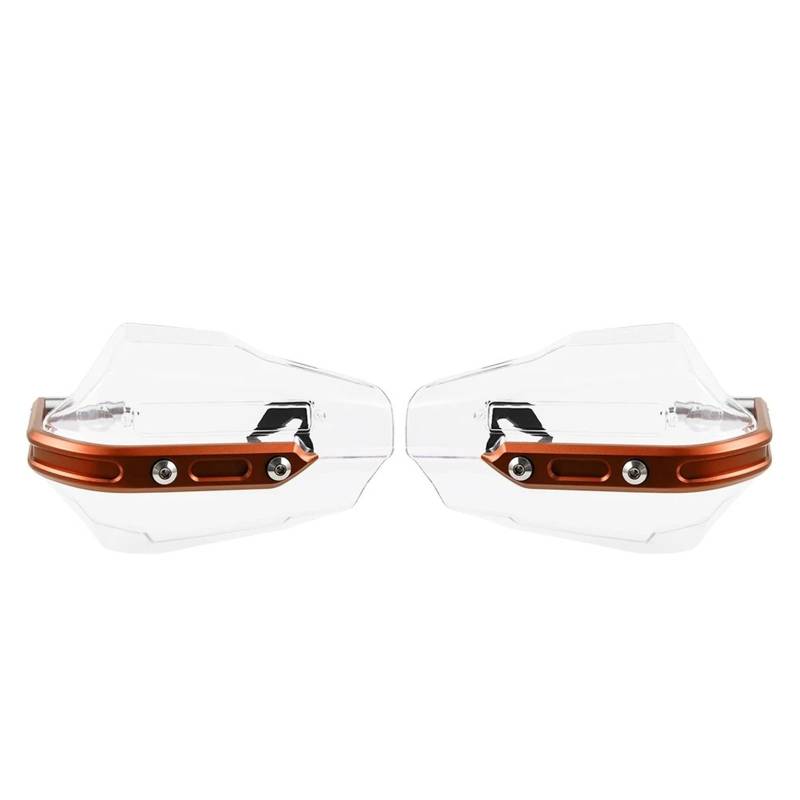 Lenkerhandschützer Für CT125 CT110 Für CRF CNC Aluminiumlegierung Universal Motorrad Handschutz Schutzteile Motorrad Klare Handschutzverlängerungen Handschützer(Clear Orange) von TWMEU