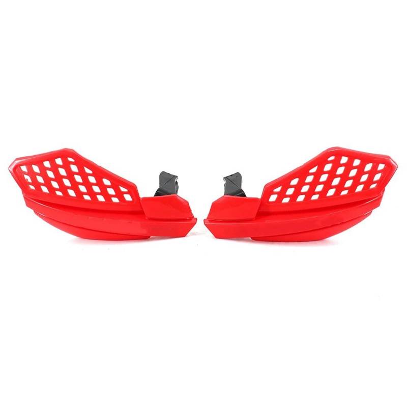 Lenkerhandschützer Für Motorrad Dirt Pit Bike Für ATV Quads Mit 22mm Handschützer Motocross Handschutz Handschutz Sicherheitsschutz Handschützer(Red) von TWMEU